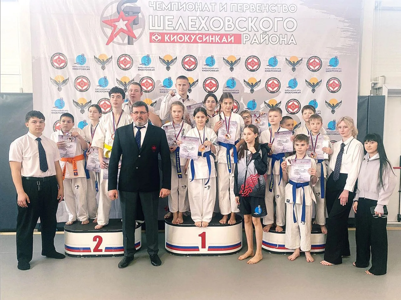 Победа в киокусинкай карате.