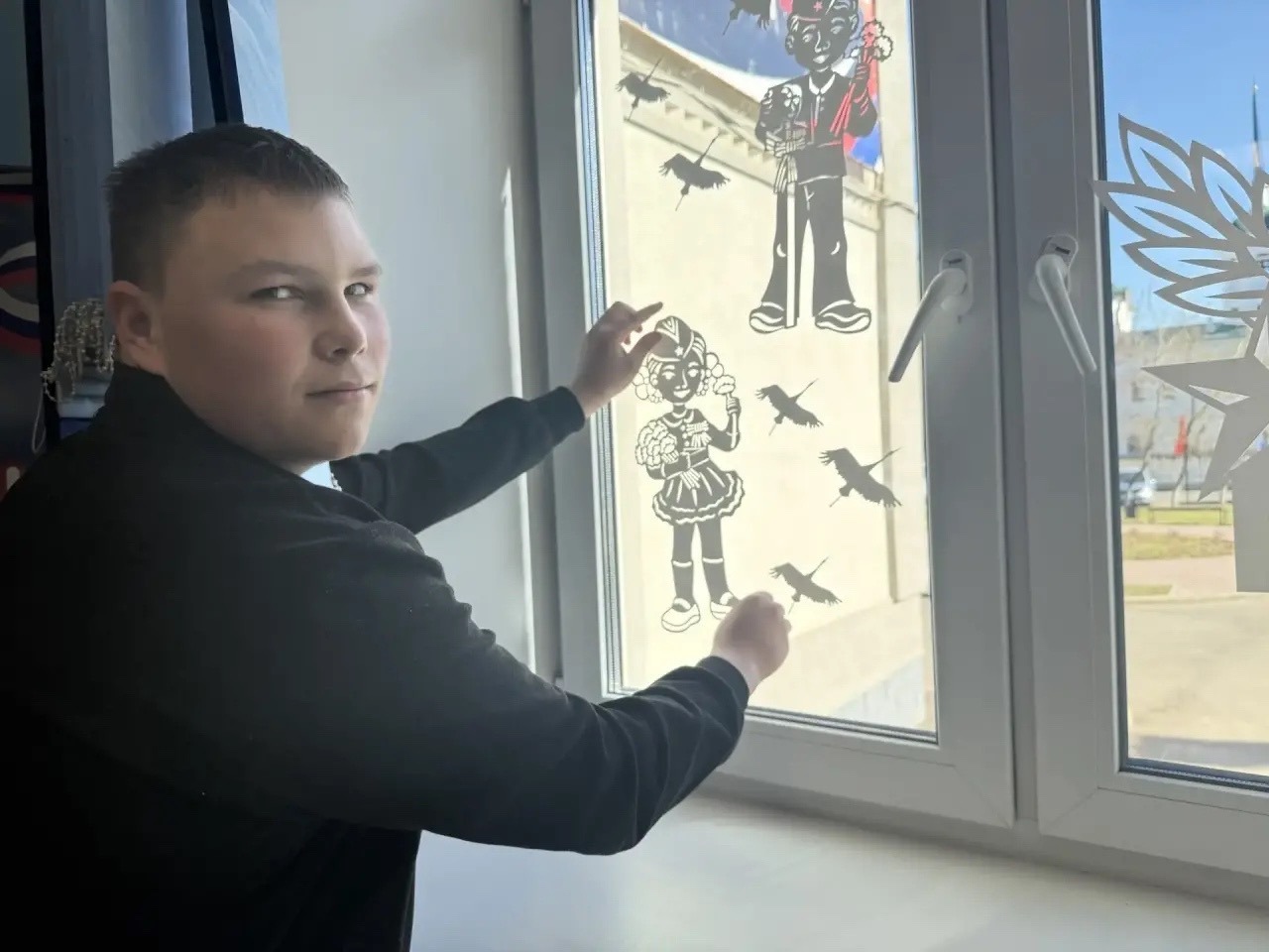 Наша школа — в «Окнах Победы».